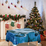 White Horse Painting Print Tablecloth