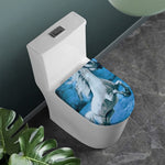 White Horse Painting Print Toilet Lid Cover
