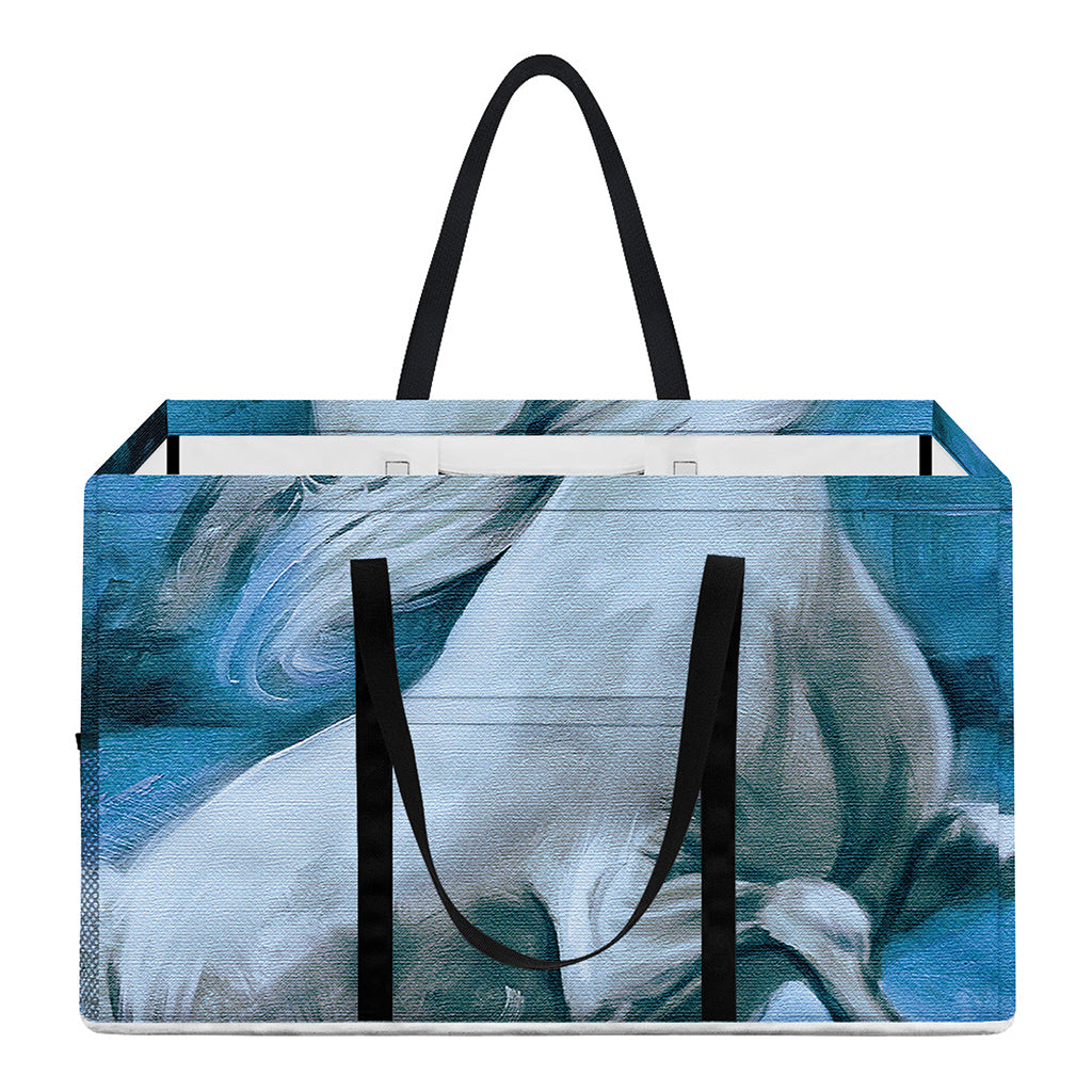 White Horse Painting Print Utility Tote Bag