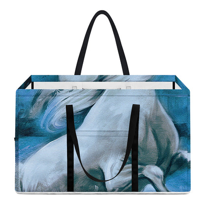 White Horse Painting Print Utility Tote Bag