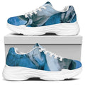 White Horse Painting Print White Chunky Shoes