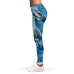 White Horse Painting Print Women's Leggings