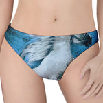 White Horse Painting Print Women's Thong