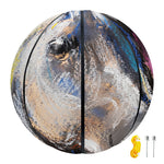 White Horse Portrait Print Basketball