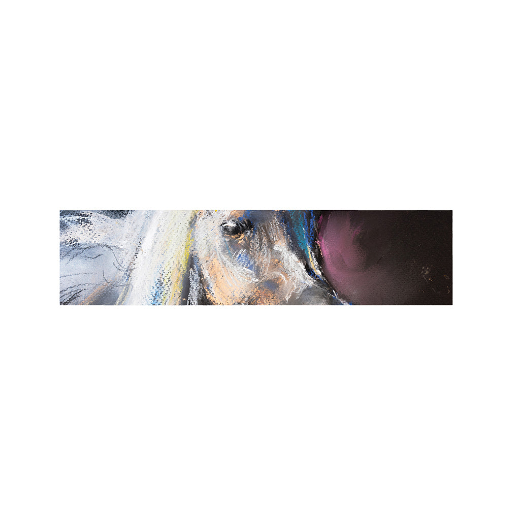White Horse Portrait Print Bed Runner