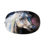 White Horse Portrait Print Car Side Mirror Covers