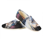 White Horse Portrait Print Casual Shoes