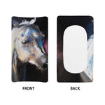White Horse Portrait Print Changing Pad Cover