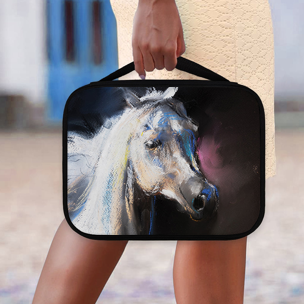 White Horse Portrait Print Classic Bible Case