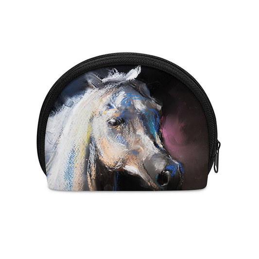 White Horse Portrait Print Coin Purse