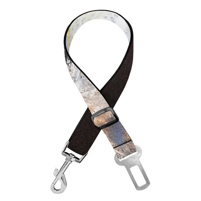 White Horse Portrait Print Dog Seat Belt