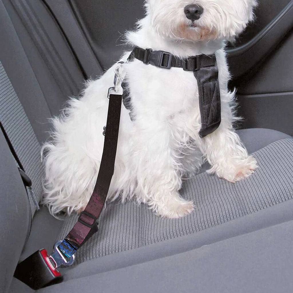 White Horse Portrait Print Dog Seat Belt