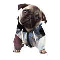 White Horse Portrait Print Dog Zip Up Hoodie