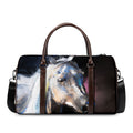 White Horse Portrait Print Duffel Bag
