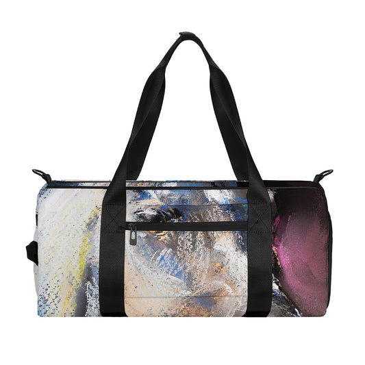 White Horse Portrait Print Gym Bag