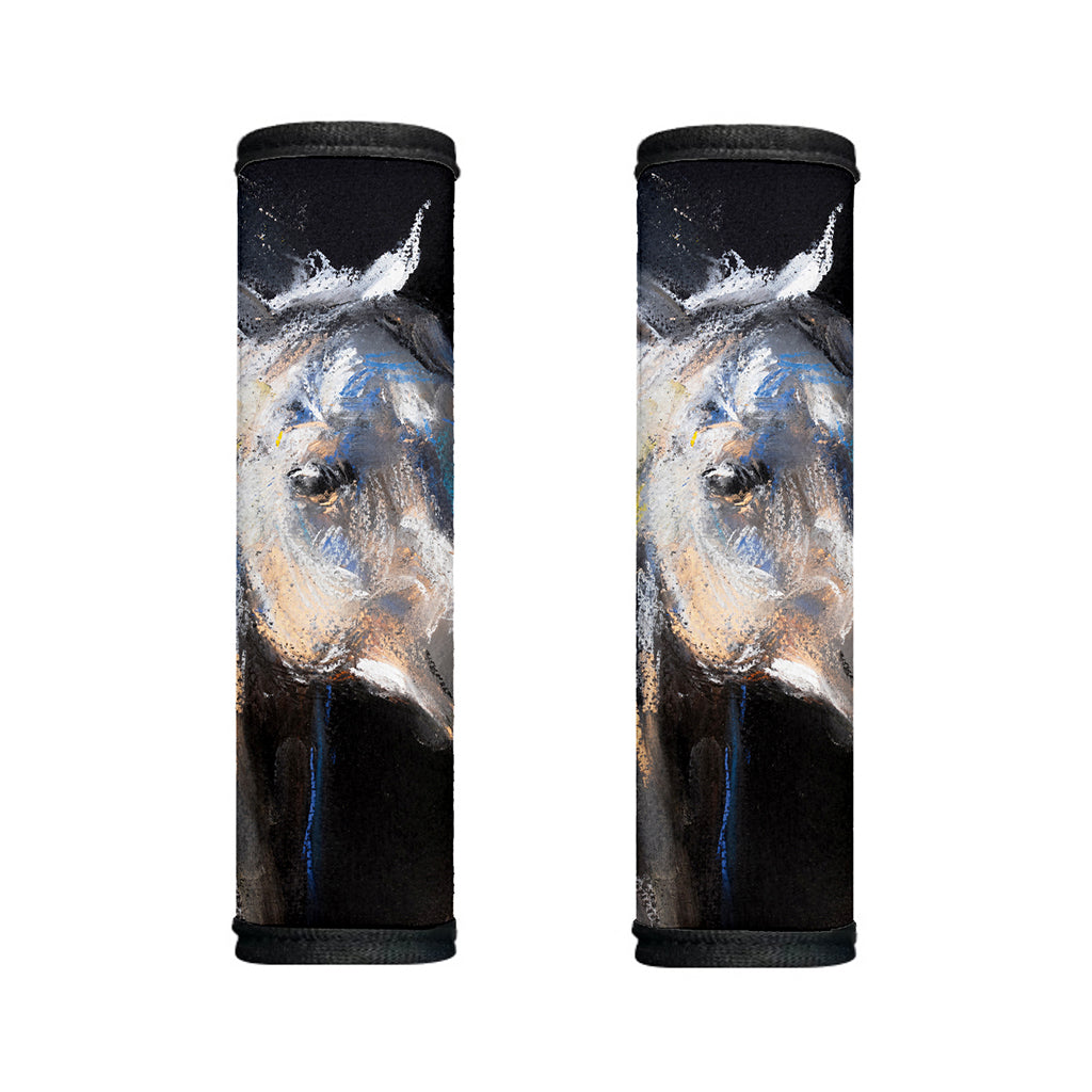 White Horse Portrait Print Handle Covers