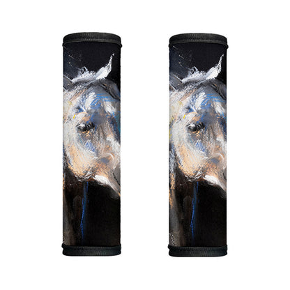 White Horse Portrait Print Handle Covers