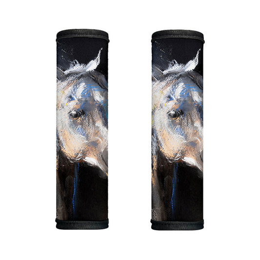 White Horse Portrait Print Handle Covers