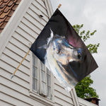 White Horse Portrait Print House Flag