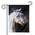 White Horse Portrait Print House Flag