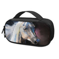 White Horse Portrait Print Portable Cooler Travel Case