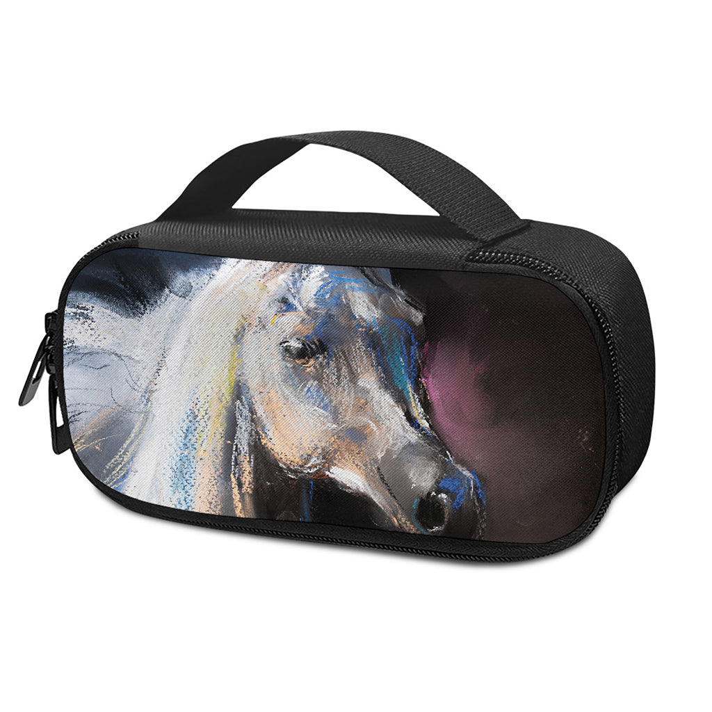 White Horse Portrait Print Insulin Cooler Travel Case