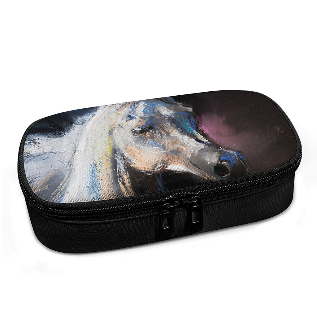 White Horse Portrait Print Insulin Cooler Travel Case