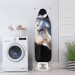 White Horse Portrait Print Ironing Board Cover