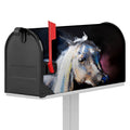 White Horse Portrait Print Mailbox Cover