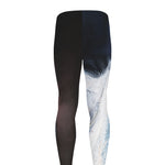 White Horse Portrait Print Men's leggings