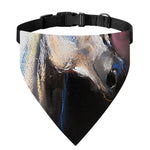 White Horse Portrait Print Over The Collar Dog Bandana