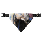 White Horse Portrait Print Over The Collar Dog Bandana