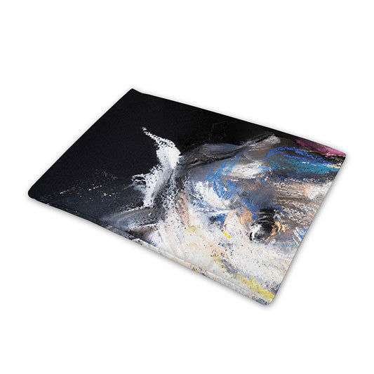 White Horse Portrait Print Pet Cooling Mat Cover