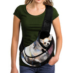 White Horse Portrait Print Pet Sling Carrier
