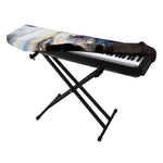 White Horse Portrait Print Piano Keyboard Cover