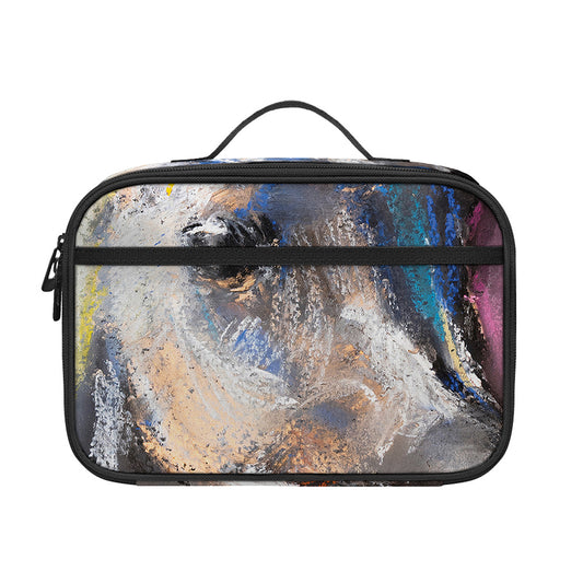 White Horse Portrait Print Portable Lunch Bag
