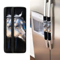 White Horse Portrait Print Refrigerator Handle Covers