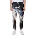 White Horse Portrait Print Joggers