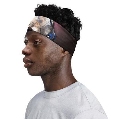 White Horse Portrait Print Sports Headband