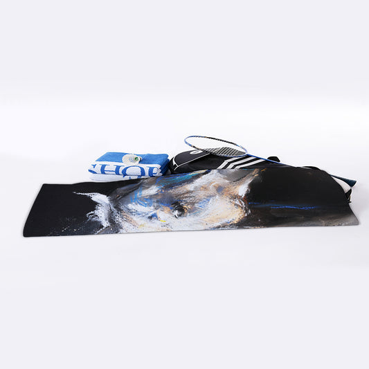 White Horse Portrait Print Sports Towel