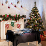 White Horse Portrait Print Tablecloth