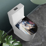 White Horse Portrait Print Toilet Lid Cover