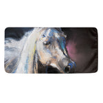White Horse Portrait Print Towel