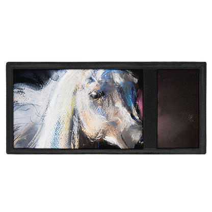 White Horse Portrait Print Trifold Wallet