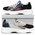 White Horse Portrait Print White Chunky Shoes