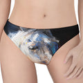White Horse Portrait Print Women's Thong
