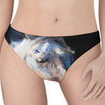 White Horse Portrait Print Women's Thong