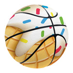 White Ice Cream Melted Print Basketball
