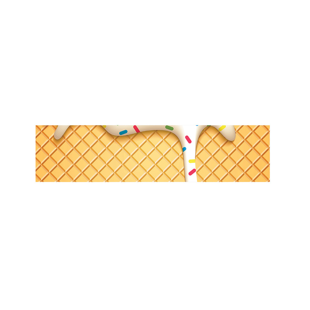 White Ice Cream Melted Print Bed Runner