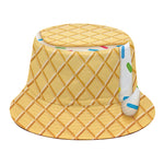 White Ice Cream Melted Print Bucket Hat